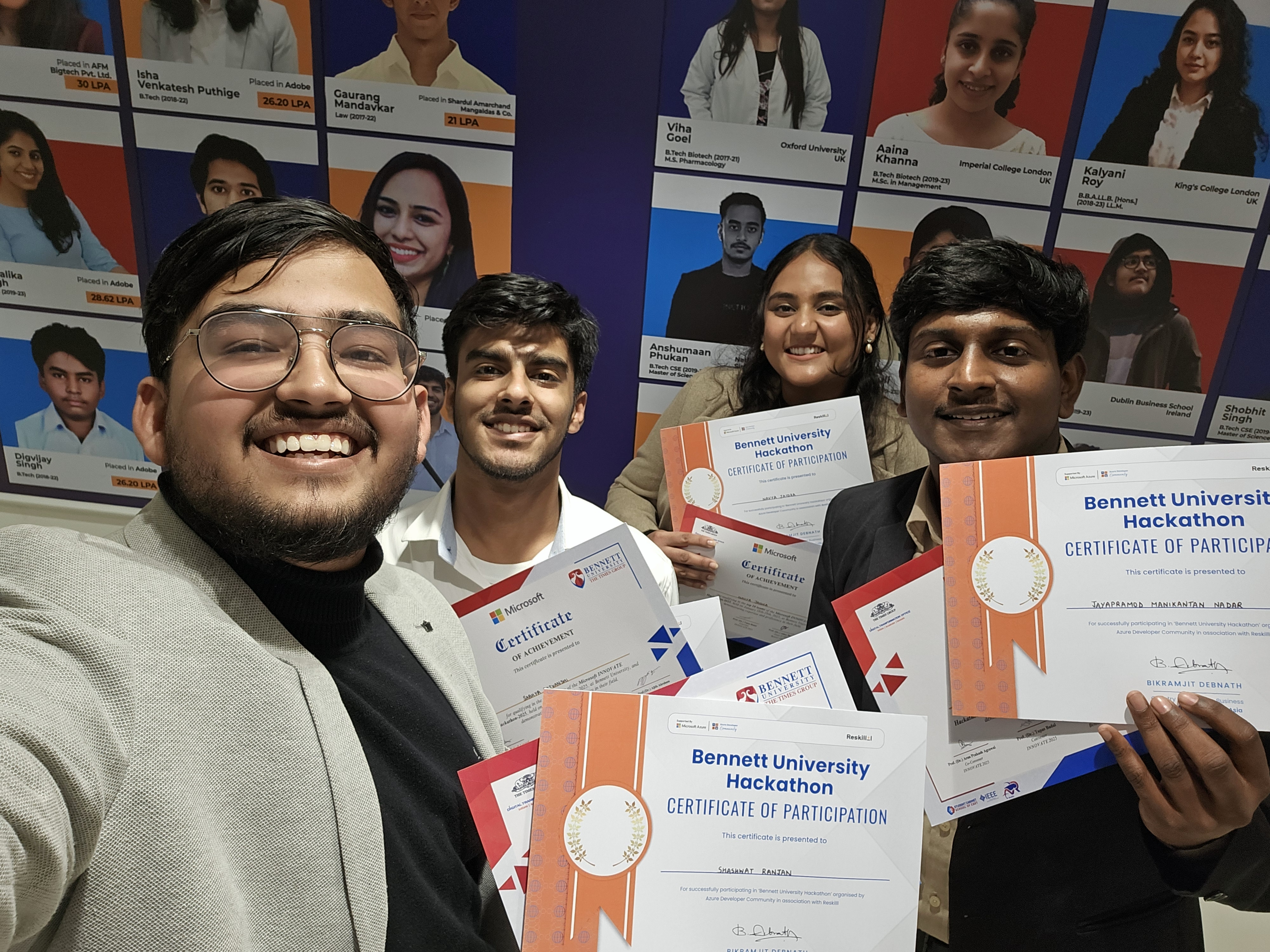 Top 10 Finalist - Microsoft Innovate Hackathon, Bennett University